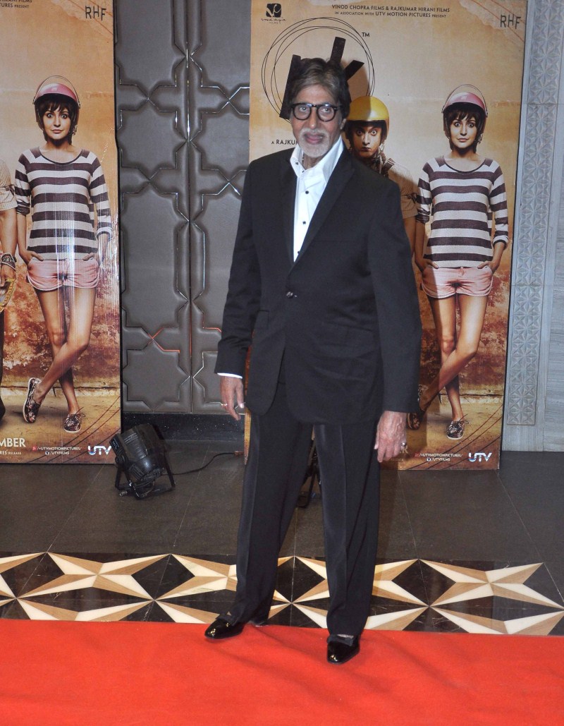 Amitabh Bachchan at PK Success Party PK Success Party,Amir Khan,Amitabh Bachchan,Anushka Sharma,Ranveer Singh,Deepika Padukone,PK Success party pics,PK Success party images,PK Success party photos,PK Success party stills,PK Success party pictures