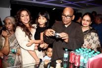 Vidya Balan family at Special Screening of Humari Adhuri Kahani at Sunny Super Sound