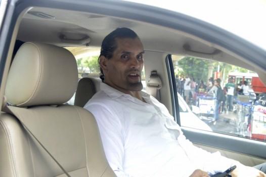 Great Khali snapped at Airport