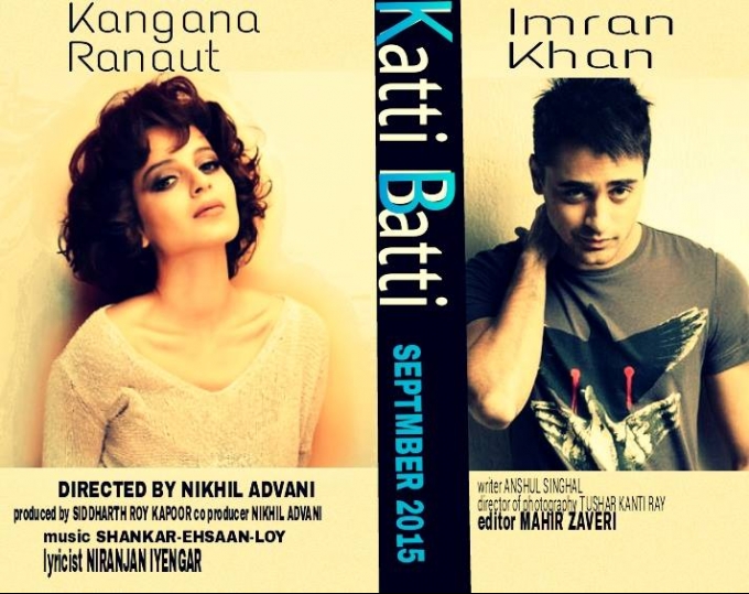 Kangna Ranaut's Katti Batti First Look Poster Katti Batti,Kangna Ranaut,Katti Batti Movie Poster,Katti Batti first look,Imran Khan,Kangana Ranaut new movie,Kangana Ranaut in Katti Batti,Katti Batti stills,Katti Batti images,Katti Batti photos,Katti Batti pictures