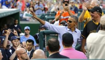 Obama,Barack Obama,Obama attends the Congressional Baseball game,Congressional Baseball game,Baseball Game,Nationals Park,Republicans against Democrats,U.S. President Barack Obama