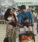 Vivek Oberoi with Son snapped at Airport