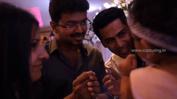 Ilayathalapathy Vijay at Singer Krish Daughter's  Birthday Function