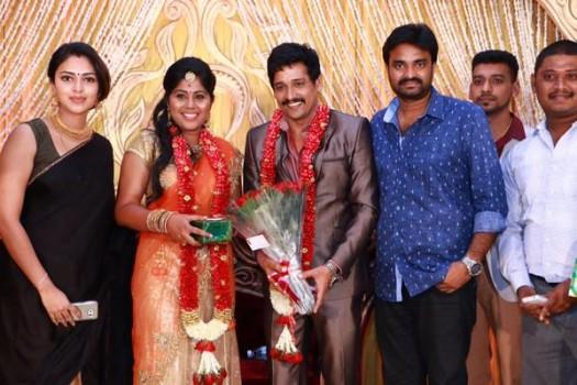 Vijay & Amala Paul at Vidharth and Gayathri Devi Wedding Reception