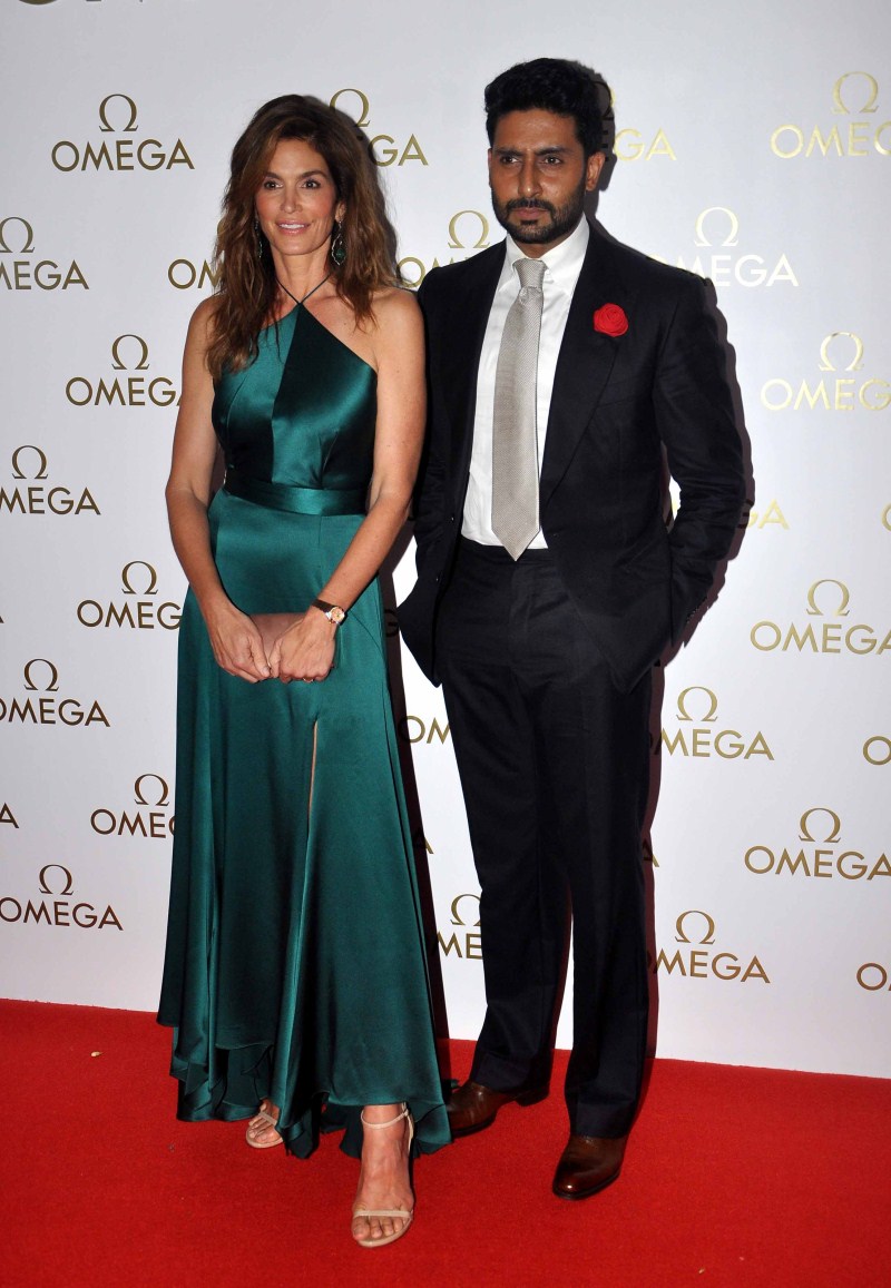 Abhishek Bachchan & Cindy Crawford Omega Constellation Pluma Collection,Launch Party of Omega Constellation Pluma Collection,Pluma Collection,Abhishek Bachchan,Cindy Crawford