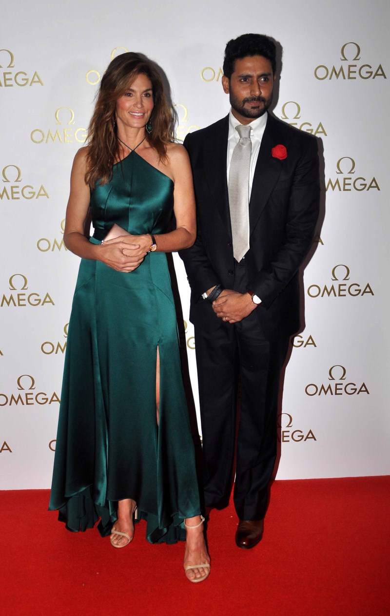 Cindy Crawford and Abhishek Bachchan Omega Constellation Pluma Collection,Launch Party of Omega Constellation Pluma Collection,Pluma Collection,Abhishek Bachchan,Cindy Crawford