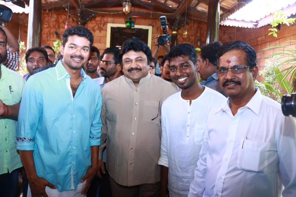 Vijay Prabhu and Atlee Vijay,Vijay 59 Movie Pooja,Vijay 59 Movie launch,Samantha,Amy Jackson,ilayathalapathy vijay,atlee,GV Prakash,Vijay 59 Movie Launch,Vijay 59 Movie Launch pics,Vijay 59 Movie Launch images,Vijay 59 Movie Launch photos,Vijay 59 Movie Launch stills