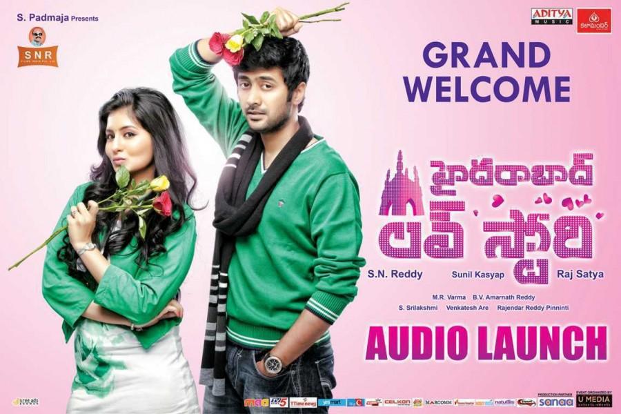 Hyderabad Love Story Movie Ugadi Special Poster Hyderabad love story,telugu movie hyderabad love story,rahul ravindran,rashmi menon,jia,Hyderabad Love Story movie stills,Hyderabad Love Story movie pics