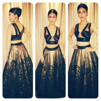 Actress Shruthi Hassan at 62nd Filmfare Awards South