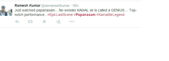 Papanasam Movie Response in Social Media Papanasam Movie Response,Papanasam Audience Response,Papanasam Response,kamal haasan,Gautami,tamil movie Papanasam