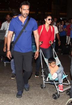 Ajay Devgan and Kajol snapped at Airport