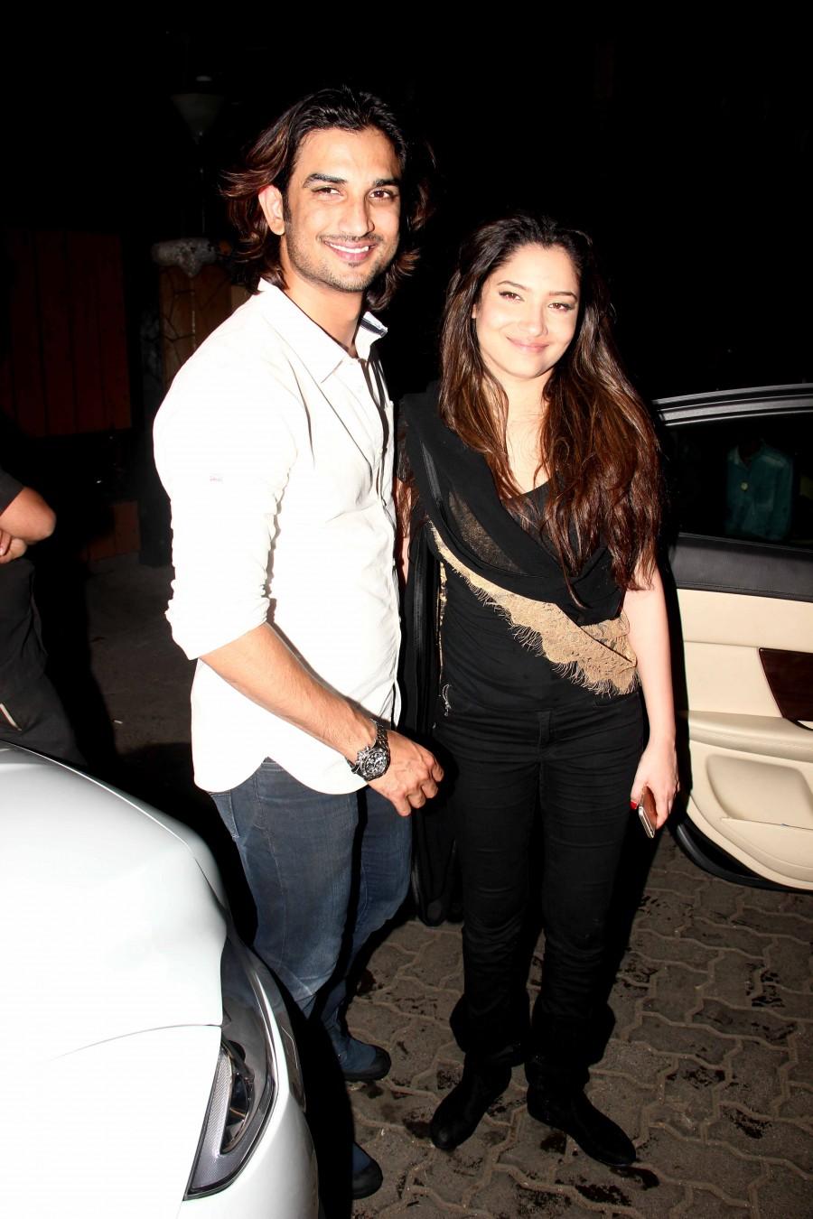 Sushant Singh Rajput with girlfriend Ankita Lokhande Ranveer Singh,Deepika Padukone,Shraddha Kapoor,abcd 2,Varun Dhawan,gautam gulati,Sushant Singh Rajput,bajirao mastani,photos