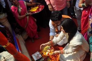 Aishwarya rai Bachchan,abhishek bachchan,gudi padwa,ugadi,mumbai,photos