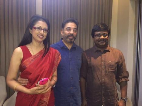 Kamal Hassan and Actress Gowthami at Papanasam Success Meet