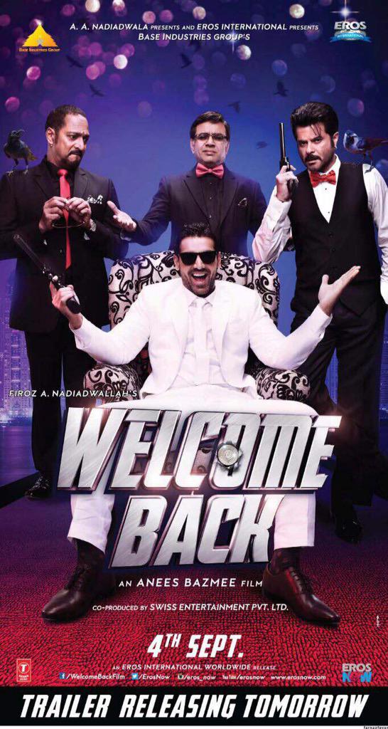 Welcome Back First Look Poster Welcome Back First Look,Welcome Back First Look Poster,Welcome Back,Welcome Back Poster,John Abraham,Shruti Haasan,Anil Kapoor,Nana Patekar,bollywood movie Welcome Back,Welcome Back movie stills,Welcome Back movie pics,Welcome Back movie images,Welcome Ba