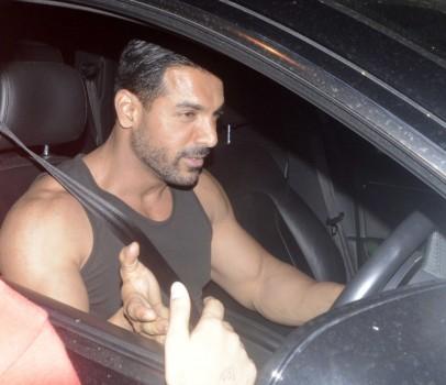 John Abraham spotted at Bandra