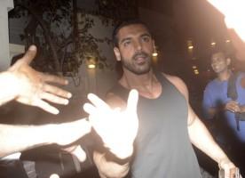 John Abraham spotted at Bandra,John Abraham spotted at Bandra near his Residence,John Abraham,actor John Abraham,John Abraham pics,John Abraham images,John Abraham photos,John Abraham stills,John Abraham pictures