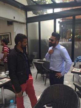 Jr NTR's Working stills from Sukumar Movie
