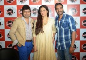 Drishyam movie promotion,Ajay Devgn,Tabu,Ajay Devgn and Tabu,Ajay Devgn and Tabu promote Drishyam on Radio Fever 104 FM,Drishyam movie promotion pics,Drishyam movie promotion images,Drishyam movie promotion photos,Drishyam movie promotion stills,Drishyam