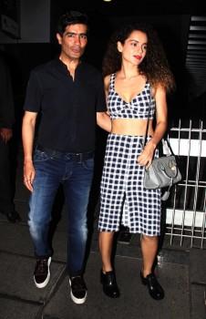 Kangana Ranaut and Manish Malhotra snapped at Bandra