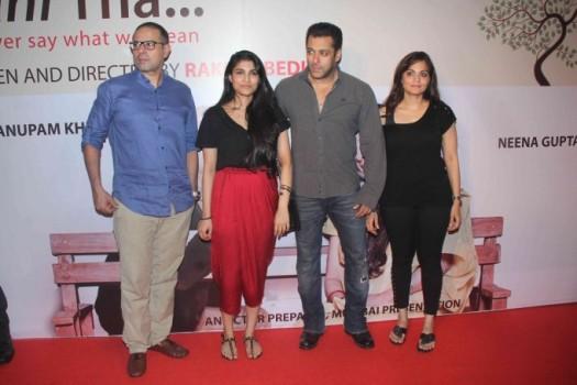 Salman Khan, Parineeti, Aditya, Vidya, Anil watch Anupam Kher's play