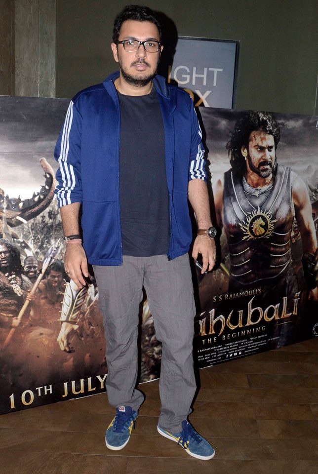 Baahubali Special Screening Salman Khan watch Baahubali Movie,Varun Dhawan watch Baahubali Movie,Elli Avram watched Baahubali Movie,Salman Khan,Varun Dhawan and Elli Avram watched Baahubali Movie,Special Screening of Baahubali at Lightbox,Baahubali Special Screening,salman khan,Va