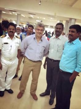 Thala Ajith snapped at Abudhai Airport