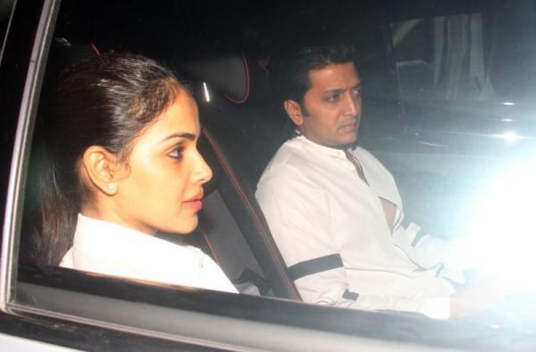 Genelia D'Souza and Ritesh Deshmukh at Priyanka Chopra's Birthday Bash ...