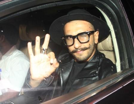 Bollywood Actor Ranveer Singh at Priyanka Chopra's Birthday Bash.