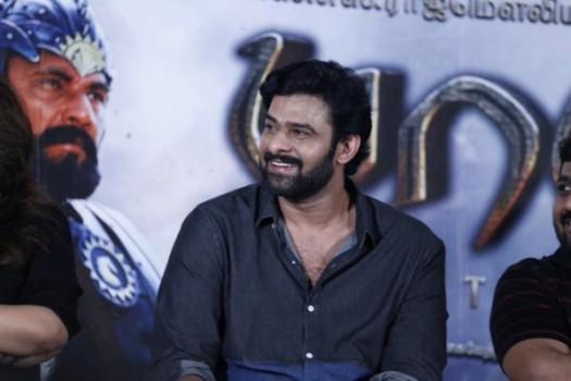 South Indian Actor Prabhas at Baahubali Success Meet.