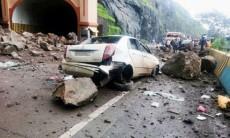 Photos of Landslide on Mumbai-Pune expressway