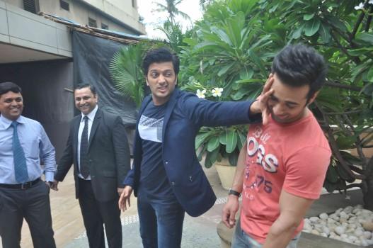 Riteish Deshmukh, Pulkit Samrat attend the media interaction of 'Bangistan'