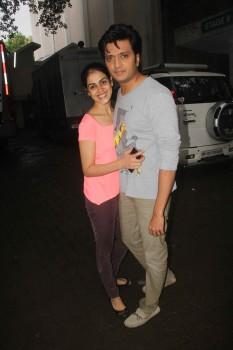 Riteish Deshmukh with wife Genelia D'Souza were snapped recently at Mehboob studio