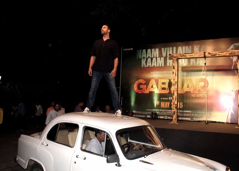 Akshay Kumar at Gabbar is Back Trailer Launch Gabbar is Back Trailer Launch,Gabbar is Back,Gabbar is Back Trailer,Akshay Kumar,Shruti Hassan,Gabbar is Back Trailer Launch pics,Gabbar is Back Trailer Launch images