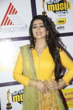 South Indian Actress Charmy Kaur at Mirchi Music Awards 2014 Red Carpet.