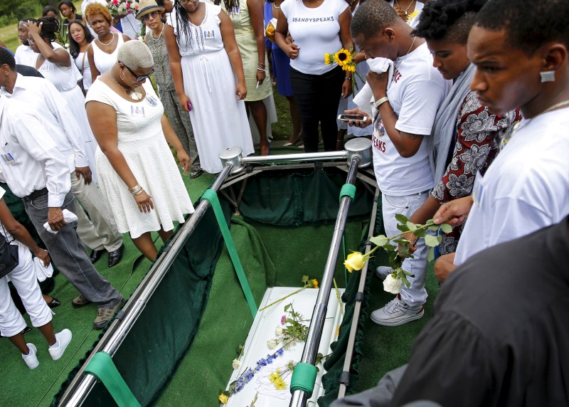 Hundreds of people attend the funeral of Sandra Bland, a black woman found dead in a Texas jail cell days after she was arrested following a minor traffic offense. Sandra Bland's funeral held in Lisle,Sandra Bland funeral,Sandra Bland,Sandra Bland funeral pics,Sandra Bland funeral images,Sandra Bland funeral photos,Sandra Bland funeral stills,Sandra Bland funeral pictures