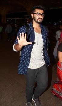 Bollywood Actor Arjun Kapoor snapped leaving for a shoot in Bangkok.