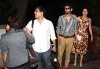 Bollywood Actor Karan Johar and Actress Urmila Matondkar spotted at Manish Malhotra House.