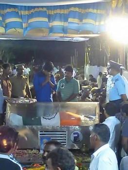 Photos of Celebs pay last respect to Dr APJ Abdul Kalam.