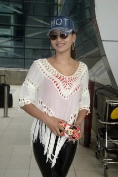 Bollywood Actress Urvashi Rautela spotted at Domestic Airport.