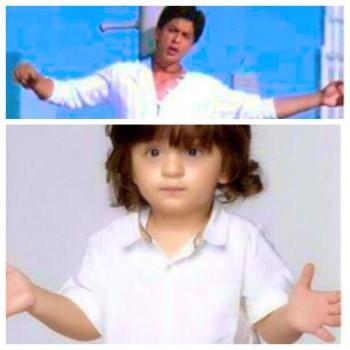 Photos of AbRam replicates his father Shah Rukh Khan.