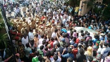 Ranjini Haridas,pondicherry university,pondicherry university students,pondicherry university students protest,protest in pondicherry university