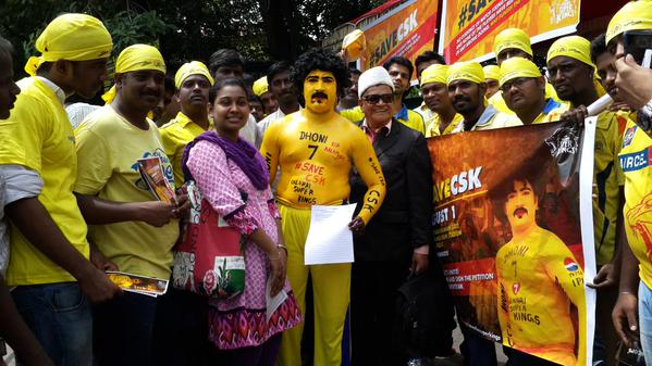 Chennai Super Kings fans have started a campaign urging BCCI and the Supreme Court to save the Chennai-based IPL side from two-year suspension.