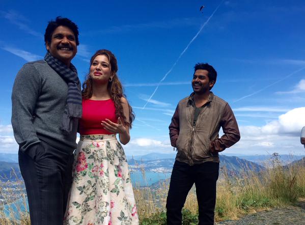 Photos of Tamannaah, Akkineni Nagarjuna and Karthi in France for PVP Untitled Movie. Tamannaah,Akkineni Nagarjuna,Karthi,PVP Untitled Movie,Vamsi Paidipally movie,Tamannaah,Akkineni Nagarjuna and Karthi