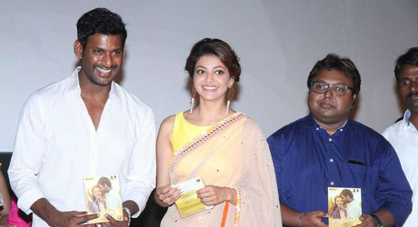 Tamil Movie Paayum Puli Audio Launch pics. Vishal, Kajal Aggarwal, KS Ravikumar and others graced the event.
