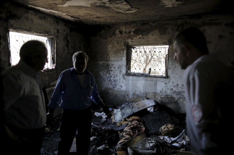 Suspected Jewish attackers torch a Palestinian home in the occupied West Bank, killing an 18-month-old toddler. Palestinian toddler killed in West Bank,Palestinian toddler killed,Palestinian toddler,Suspected Jewish attackers,Jewish attackers,Palestinian,Ali Dawabsheh
