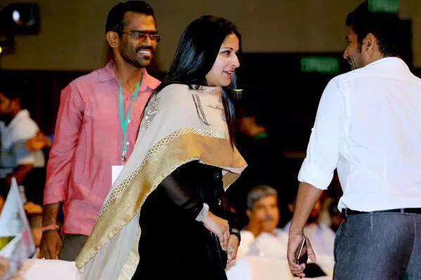 Photos of Vijay's wife Sangeetha at Puli Music Release. Vijay's wife Sangeetha at Puli Music Release,Sangeetha at Puli Music Release,Sangeetha vijay at Puli Music Release,Puli Music Release,Puli Music,Puli audio launch,Puli Music launch,Sangeetha,Sangeetha vijay