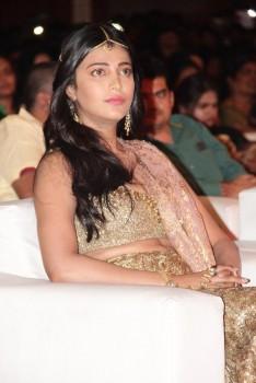 South Indian Actress Shruthi Hassan at Vijay's Puli Audio Launch.