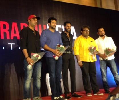 Actor Prabhu Deva Launches his Production House. Jayam Ravi and Prakash Raj graced the event.