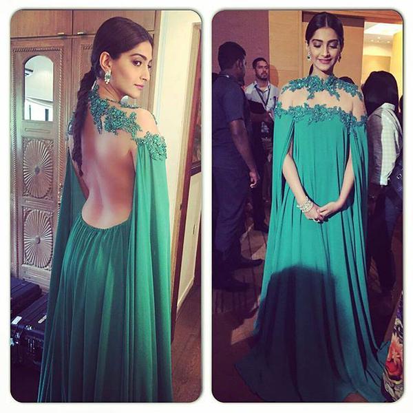 Bollywood Actress Sonam Kapoor takes our breath away in a stunning Michael Costello Gown. Sonam Kapoor,Actress Sonam Kapoor,Sonam Kapoor at IIJW 2015 Inauguration Ceremony,Sonam Kapoor at IIJW 2015,IIJW 2015,Sonam Kapoor latest pics,Sonam Kapoor latest images,Sonam Kapoor latest photos,Sonam Kapoor latest stills,Sonam Kapoor latest pictures
